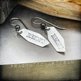 Resist - Engraved Metal Hand Stamp.