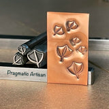 Webbed Print! Duck Footprint. Four Available Sizes. Metal Hand Stamp.