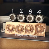 Eclipse! Total, Annular, Enhanced. Engraved Metal Hand Stamp.