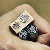 Sunflower Uncornered! Two available sizes. Engraved Metal Hand Stamp.
