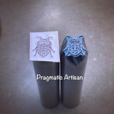 Picasso Bug. Engraved Metal Hand Stamp Handmade.