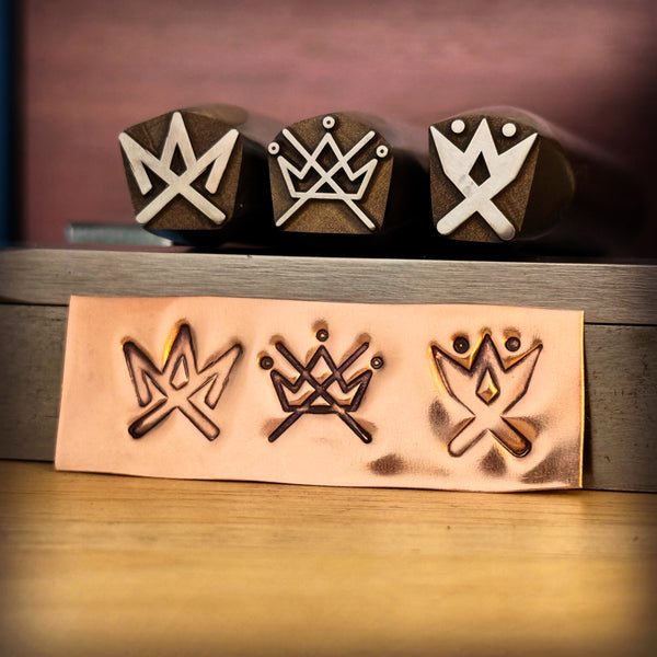 XCrowns. Three available designs - Engraved Metal Hand Stamp.