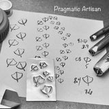 Webbed Print! Duck Footprint. Four Available Sizes. Metal Hand Stamp.