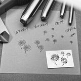 Dandelions! Engraved Metal Hand Stamp.