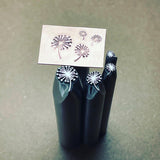 Dandelions! Engraved Metal Hand Stamp.