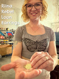 Riina Rebel Loon! Made in Minnesota. Two available sizes. Engraved Metal Hand Stamp