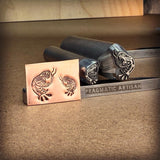 Hissy Snake. Two available sizes! Metal Hand Stamp.
