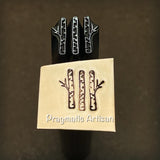 Birch Tree! New Branchless Log. Engraved Metal Hand Stamp Handmade.