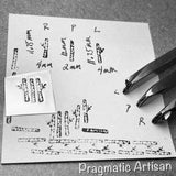 Birch Tree! New Branchless Log. Engraved Metal Hand Stamp Handmade.