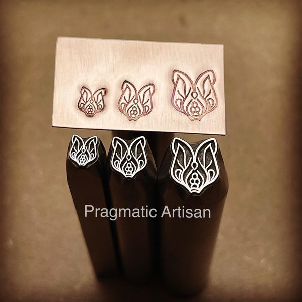 Mothy Mandala. Three available sizes. Engraved Metal Hand Stamp.