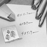 Mandala Bloom. Three available sizes. Engraved Metal Hand Stamp.