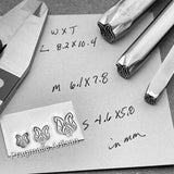 Mothy Mandala. Three available sizes. Engraved Metal Hand Stamp.