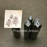 Mandala Bloom. Three available sizes. Engraved Metal Hand Stamp.