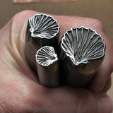 Sea Shell. Three available sizes! Metal Hand Stamp.