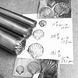 Sea Shell. Three available sizes! Metal Hand Stamp.