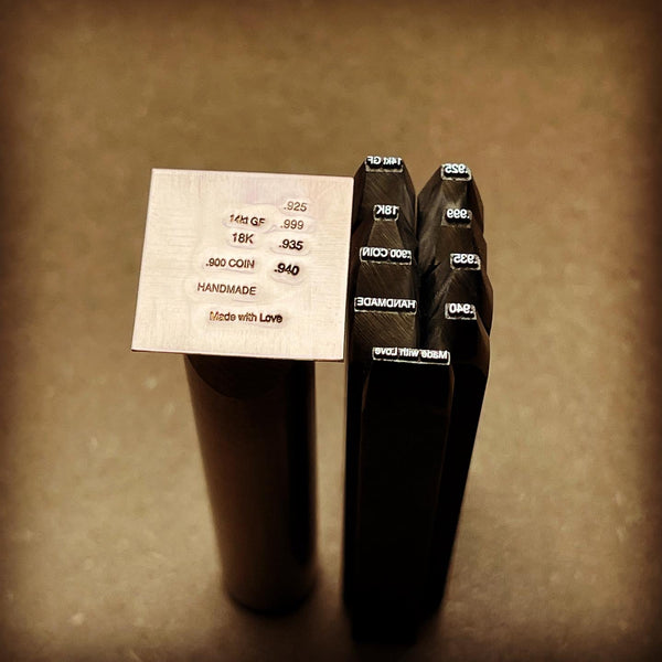 Quality Fineness Marks You Can Read! :D 1mm tall. Engraved Metal Hand Stamp.