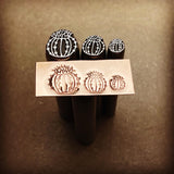 Barrel Cactus! Renewed! Engraved Metal Hand Stamp.