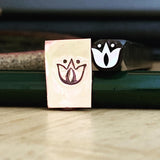 Flower Bold - Two sizes! LP001 Tulip like. Metal Stamp Handmade