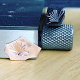 Pine Sprig. Two sizes. Engraved Metal Hand Stamp Handmade.