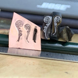 Fern Fiddleheads. Metal Hand Stamp.