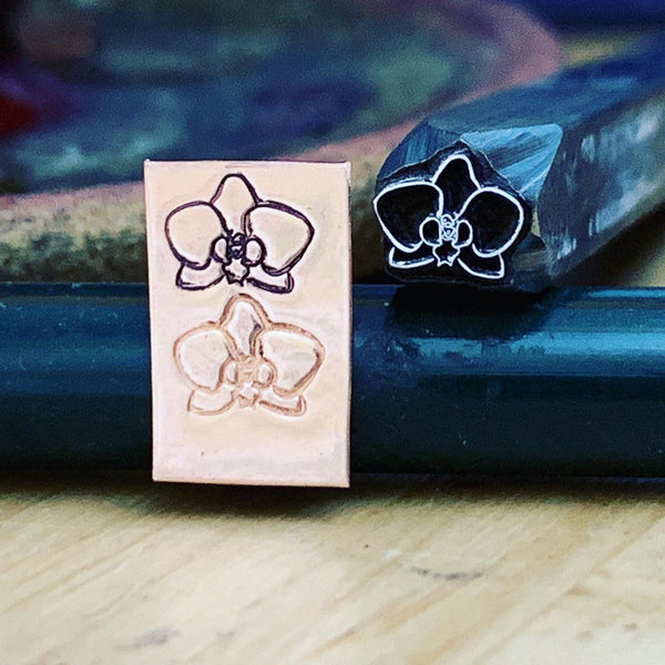 Orchid v1. LP-005 Metal Hand Stamp.