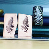 Ferns Full Two sizes! Metal Hand Stamp.