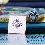 Petal Zen. Engraved Metal Hand Stamp.