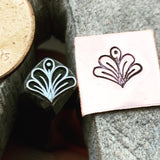 Petal Zen. Engraved Metal Hand Stamp.