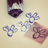 Cactus Prickly Pear. Three Sizes. Metal Hand Stamp.