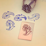 Flourish 1019. Engraved Metal Hand Stamp.