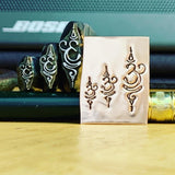 Sanskrit Breathe. 3 Sizes. Engraved Metal Hand Stamp.