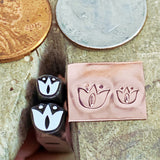 Flower Bold - Two sizes! LP001 Tulip like. Metal Stamp Handmade