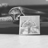 Gingko Leaf, Raised Design! Two Sizes. Unique and Exclusive. Metal Stamp Handmade.