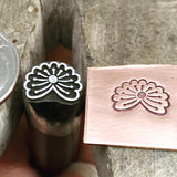 Swoosh! Sweet Design! Engraved Metal Hand Stamp.