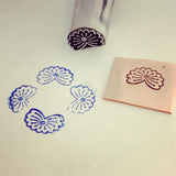 Swoosh! Sweet Design! Engraved Metal Hand Stamp.