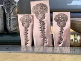 Thistle Fancy Head and Stem. Two sizes. Engraved Metal Hand Stamp.