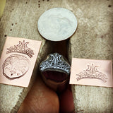 Crown! Two Sizes. Metal Hand Stamp.
