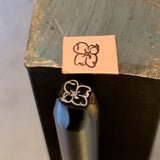 Dogwood Single. Flower. Engraved Metal Hand Stamp.
