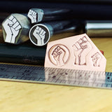 Raised Fist - BLM - Engraved Metal Hand Stamp.