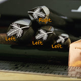 Pine Branch Trio. Three Sizes. Engraved Metal Hand Stamp.