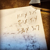 Pine Branch Trio. Three Sizes. Engraved Metal Hand Stamp.