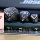 Maple Whirly. Whirlybird. Helicopter. Sycamore Spinner. Raised design. Metal Hand Stamp