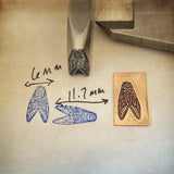 Cicada! Engraved Metal Hand Stamp Handmade.