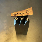 Birds! Tiny Flyers. Engraved Metal Hand Stamp Handmade.