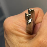 Birds! Tiny Flyers. Engraved Metal Hand Stamp Handmade.