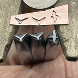 Birds! Tiny Flyers. Engraved Metal Hand Stamp Handmade.