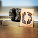 Leaf Line Dancer- ChaCha! Redesigned Raised Version! Metal hand stamp.