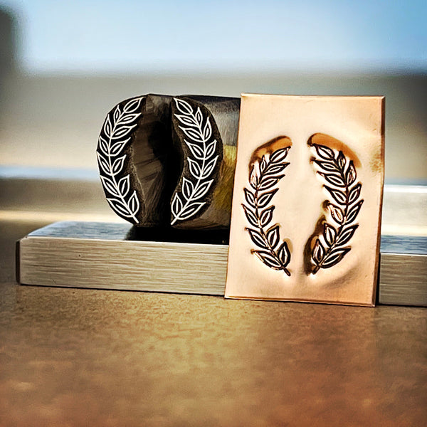 Leaf Line Dancer- ChaCha! Redesigned Raised Version! Metal hand stamp.