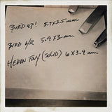 Birds! Tiny Flyers. Engraved Metal Hand Stamp Handmade.