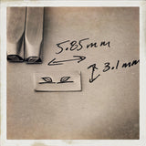 Linkable Leaf Set. Now a raised design. Engraved Metal Hand Stamp.